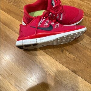 Nike Red and White Athletic Shoes for Superior Comfort